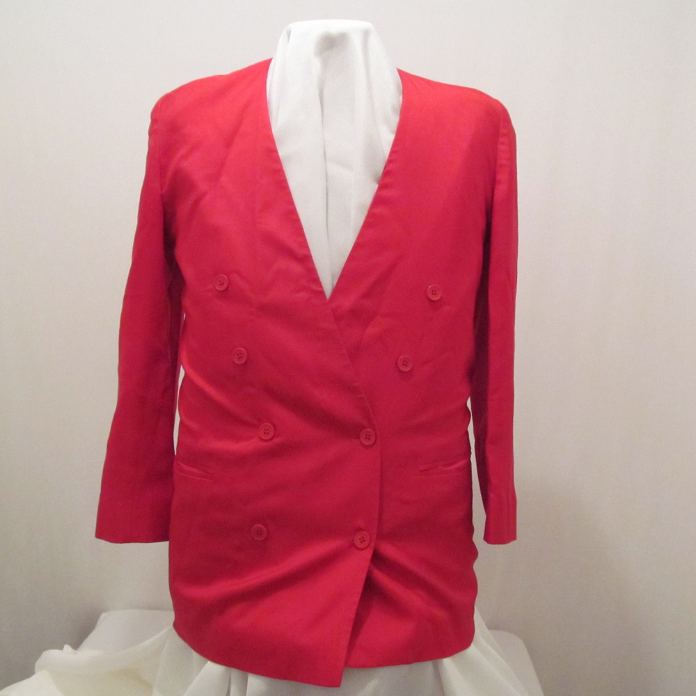 Constance Saunders for Richard Warren Red Jacket
